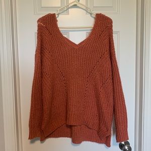 Burnt Orange Knit Sweater